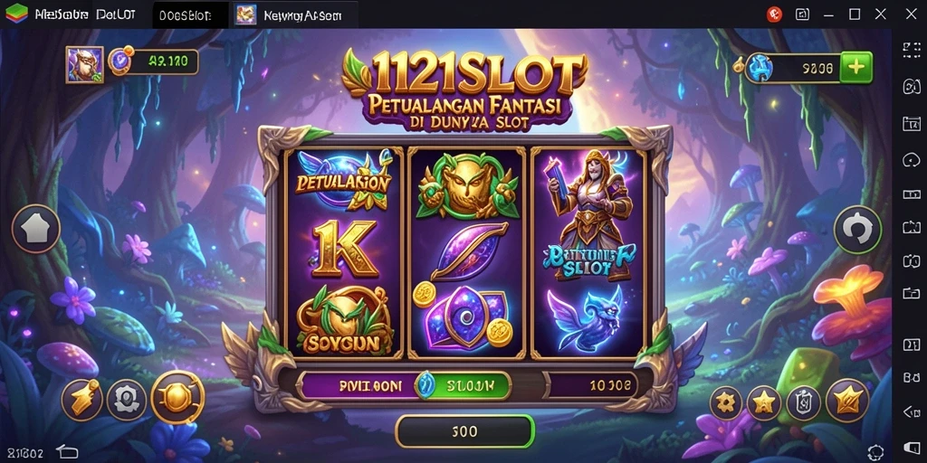 Screenshot gameplay 1121SLOT menampilkan petualangan seru di dunia fantastis.