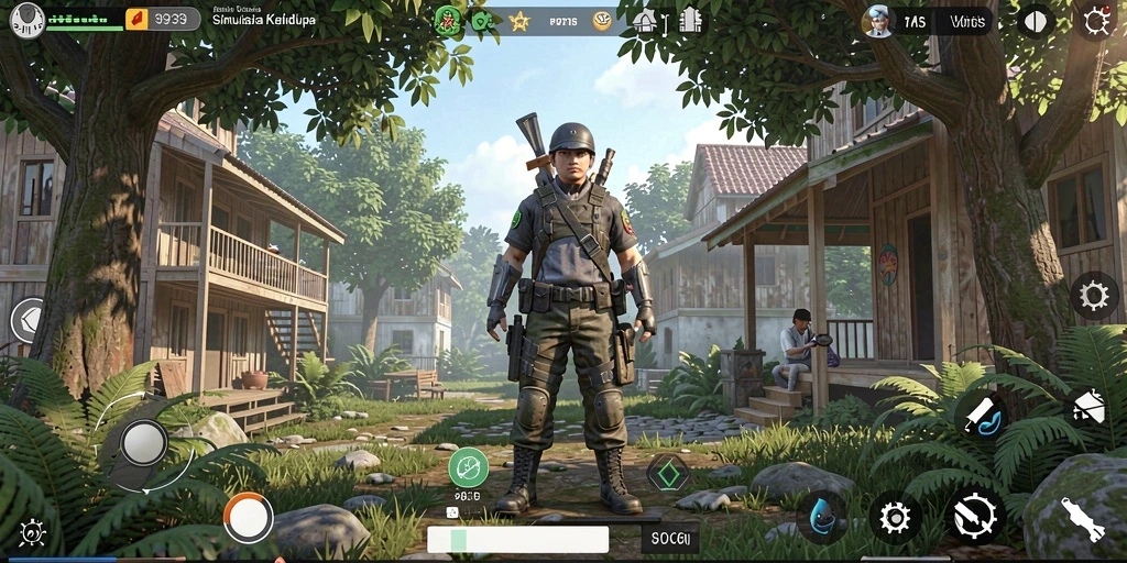 Tampilan gameplay 9939 yang menawan dalam simulasi kehidupan.
