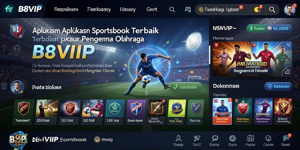 Screenshot utama B8VIP menampilkan pengalaman taruhan olahraga yang menarik.