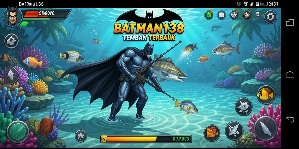 Screenshot gameplay BATMAN138 menampilkan aksi menembak ikan yang seru.