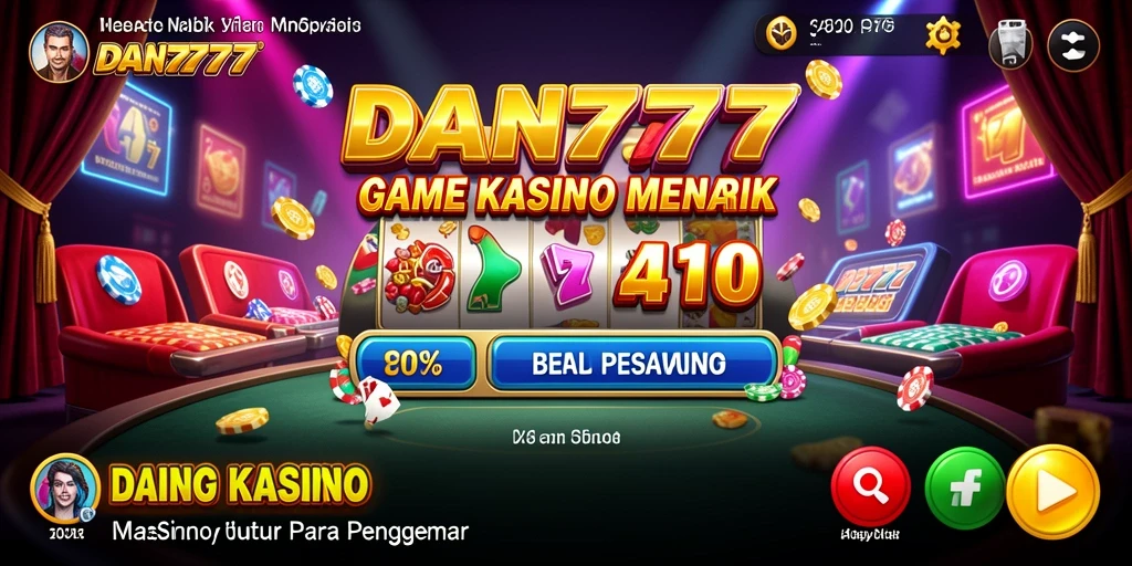 Tampilan menarik dari gameplay Kasino di DAN777.