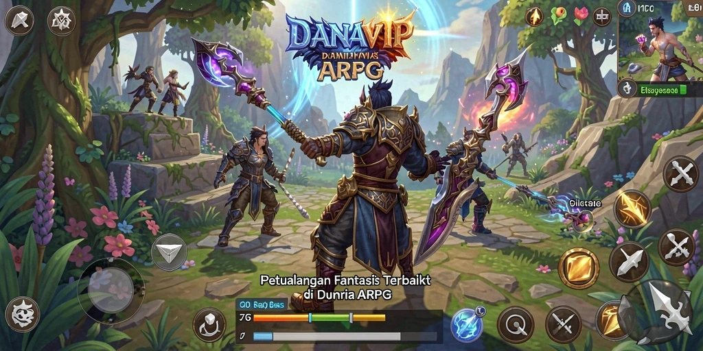 Tampilan gameplay menakjubkan dalam DANAVIP yang memikat.