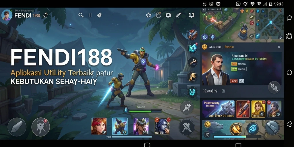 Screenshot utama FENDI188 menampilkan antarmuka aplikasi Utility yang ramah pengguna.