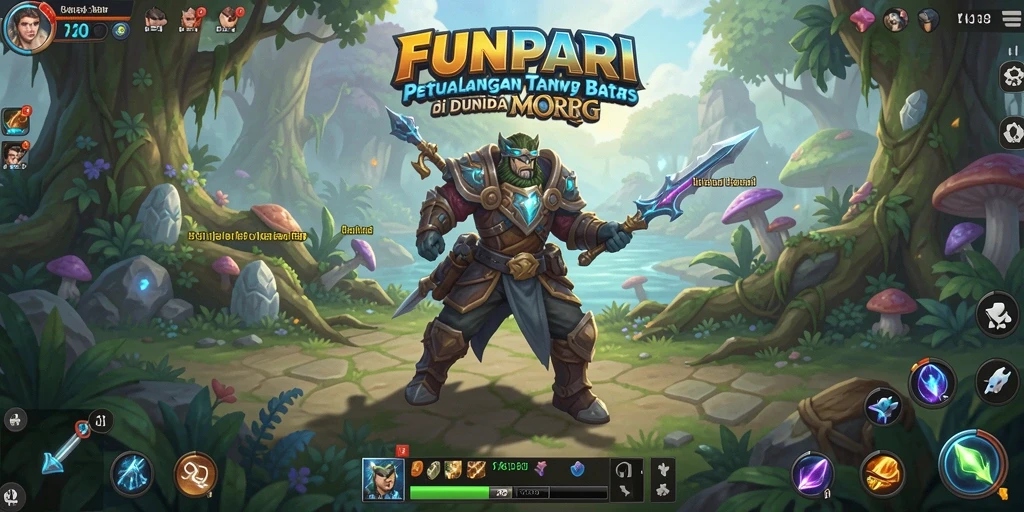 Tampilan gameplay seru di FUNPARI dengan grafis memukau dan interaksi pemain.