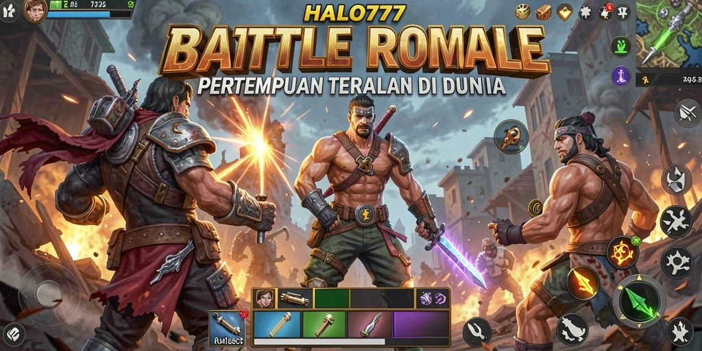 Gameplay seru HALO777 dengan pertempuran intens antara pemain.