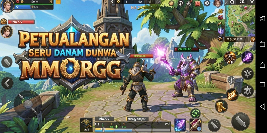 Tampilan gameplay seru di dunia fantastis INA777