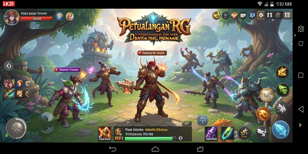 Gameplay LK21 menampilkan petualangan RPG yang mendebarkan.