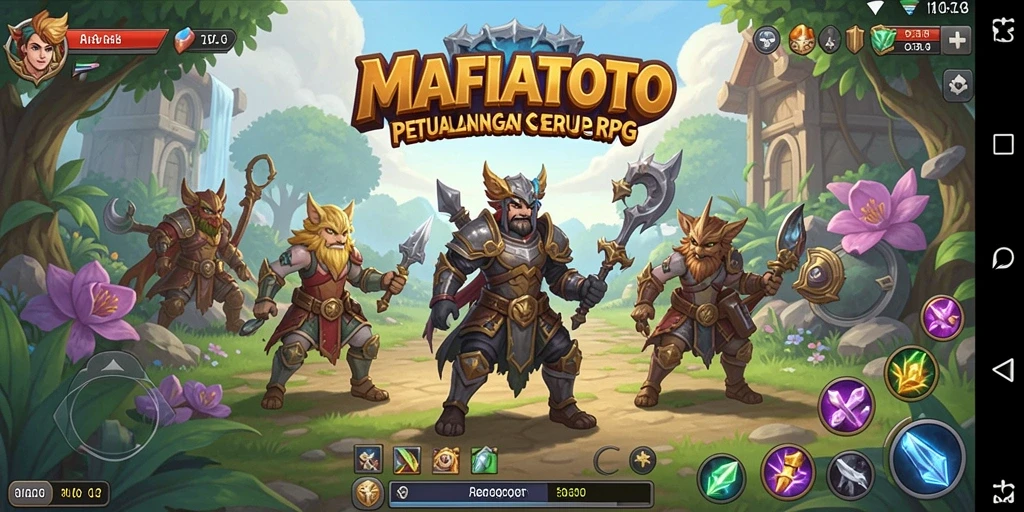 Screenshot gameplay RPG MAFIATOTO yang menarik dan seru.