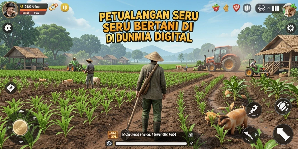 Gameplay menarik dengan berbagai aktivitas bertani yang seru.