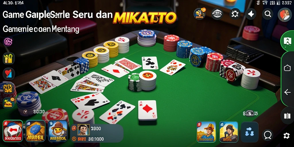 Tampilan gameplay MIKATOTO yang menarik dalam bermain Gaple.