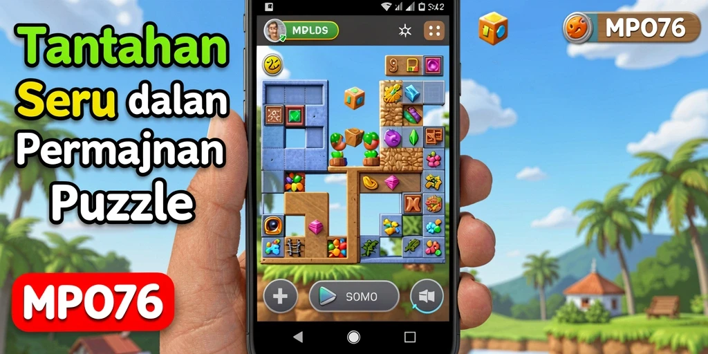 Tampilan gameplay MPO76 yang menantang dan seru dalam permainan Puzzle.