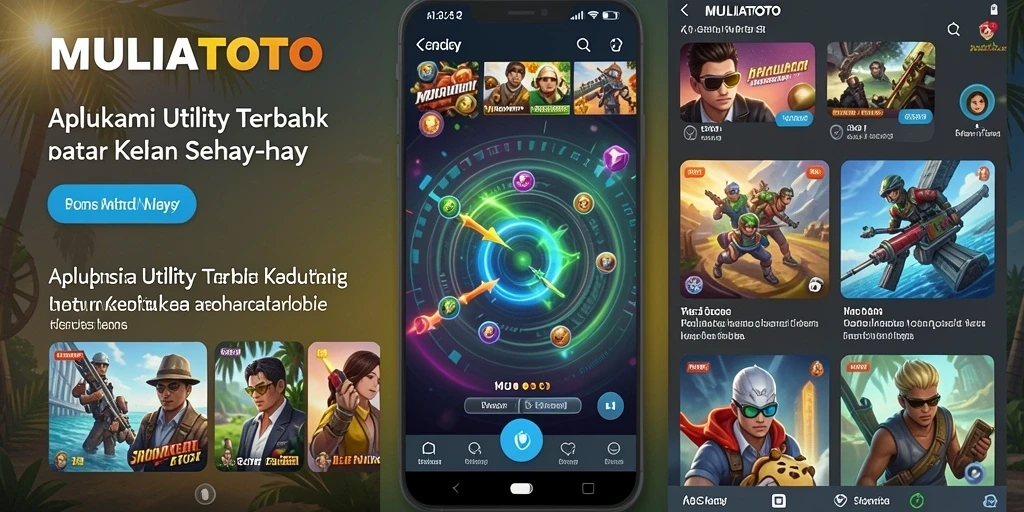 Tampilan utama MULIATOTO dengan berbagai fitur utilitas yang mudah diakses.