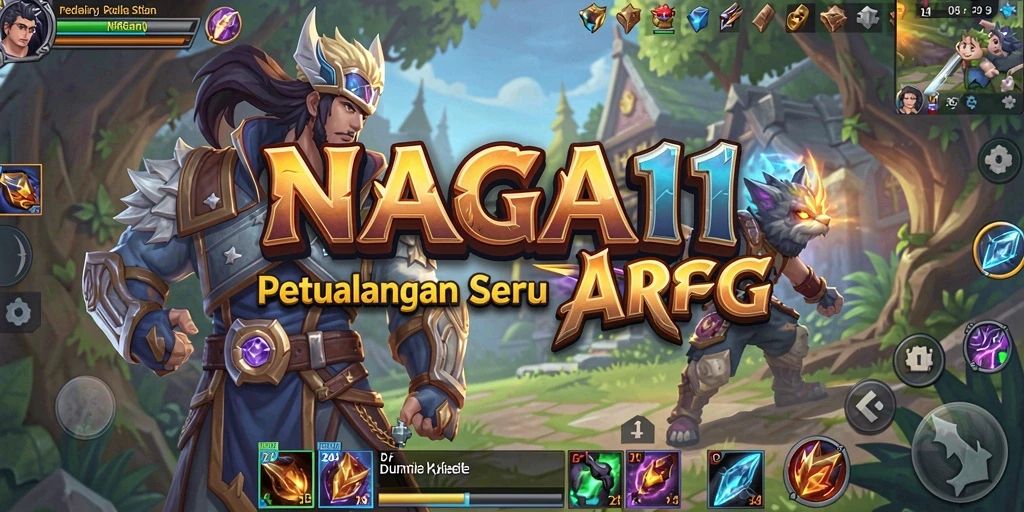 Gameplay seru di dunia fantastis NAGA11 yang penuh aksi.