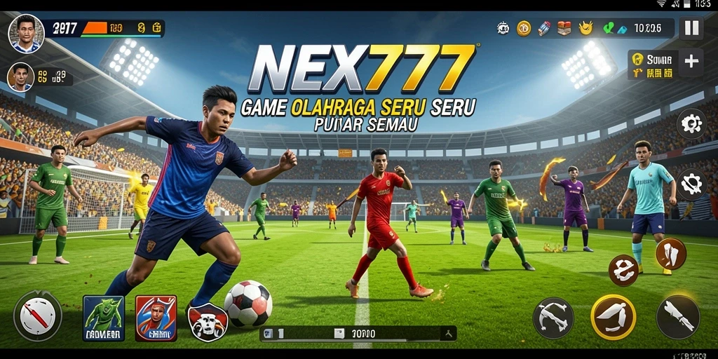 Tampilan gameplay NEX777 dengan aksi olahraga yang mendebarkan.