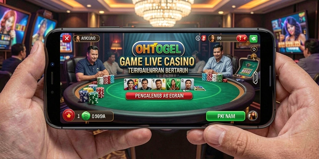 Tampilan gameplay Live Casino OHTOGEL yang mendebarkan dan interaktif.