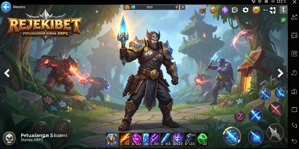Tangkapan layar gameplay REJEKIBET yang menampilkan pertempuran seru.
