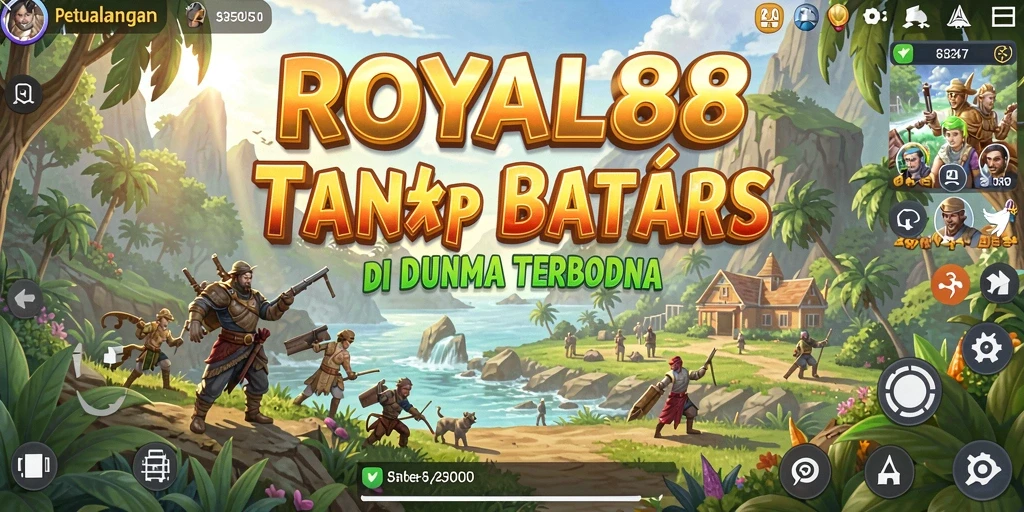 Tampilan menarik dari gameplay dunia terbuka ROYAL88.