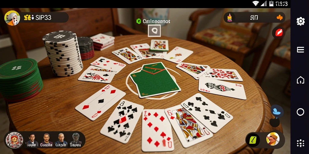 Tangkapan layar SIP33 menunjukkan gameplay Gaple yang seru dan interaktif.