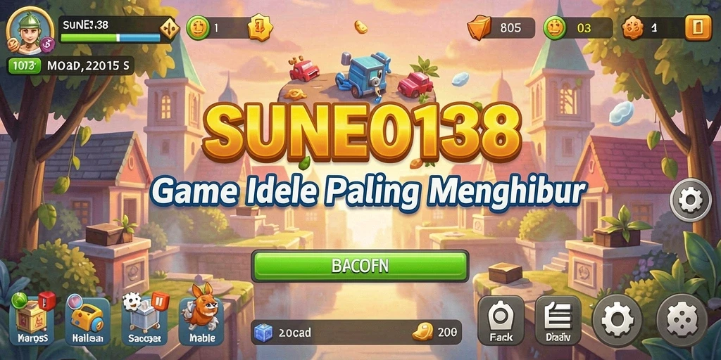 Tampilan gameplay SUNEO138 yang menampilkan karakter dalam mode Idle.