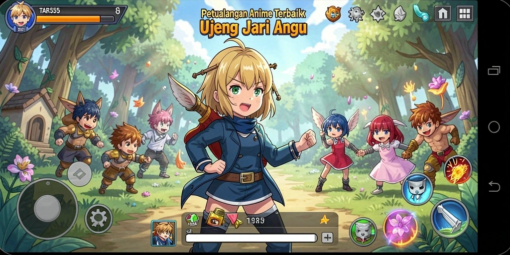 Tampilan menakjubkan dari petualangan Anime di TAR555.
