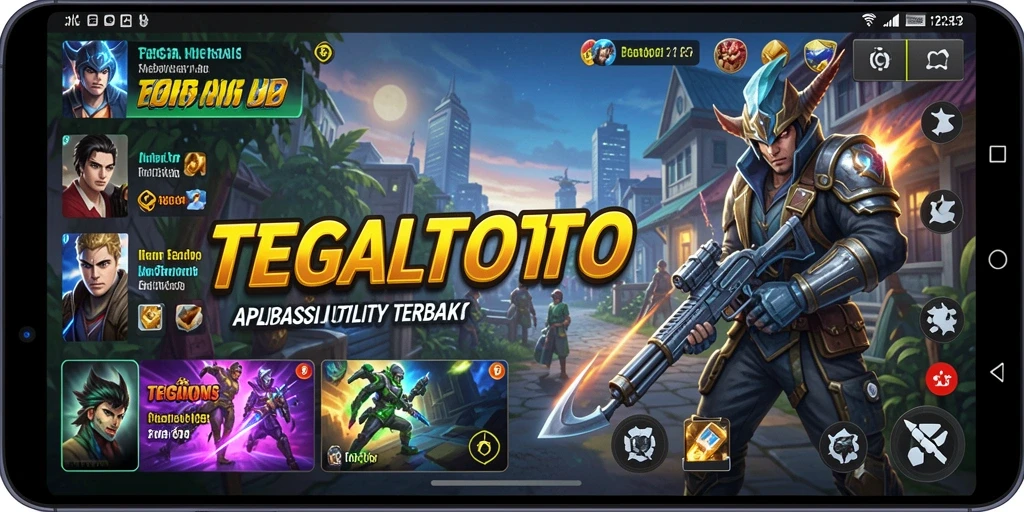 Tampilan antarmuka aplikasi TEGALTOTO yang sederhana dan fungsional.