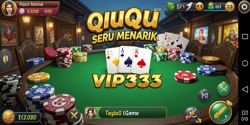 Screenshot menunjukkan gameplay seru QiuQiu di VIP333.