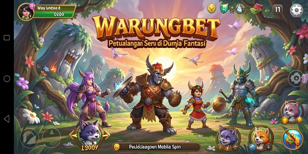 Tangkapan layar menunjukkan aksi mendebarkan dalam gameplay WARUNGBET.